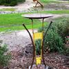 ~ Sold
Hummer-Heron (bird bath or feeder)
47" high  19" diameter